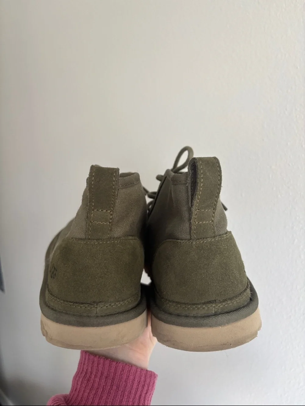 UGG Australia Neumel Moss Green Men's Boot 3236-MSG fur lined size 10